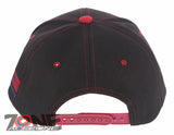 NEW! TEXAS FLAG STAR LONE STAR SIDE LINE SNAPBACK BASEBALL CAP HAT BLACK RED