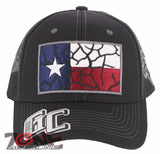 NEW! TEXAS FLAG STAR LONE STAR TRUCKER SNAPBACK BASEBALL CAP HAT BLACK