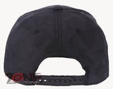 USA FLAG STAR FAUX LEATHER VISOR FLAT BILL BASEBALL CAP HAT CAMOUFLAGE BLACK