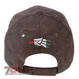 NEW! HECHO EN MEXICO MEXICAN EAGLE BASEBALL CAP HAT CAMOUFLAGE BROWN