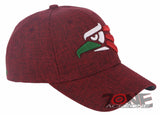 NEW! HECHO EN MEXICO MEXICAN EAGLE BASEBALL CAP HAT BURGUNDY