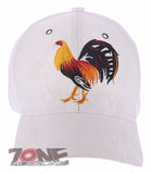 NEW! BIG COCK ROOSTER FIGHT MESH TRUCKER SNAPBACK BALL CAP HAT CAMOUFLAGE WHITE