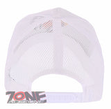 NEW! BIG COCK ROOSTER FIGHT MESH TRUCKER SNAPBACK BALL CAP HAT CAMOUFLAGE WHITE