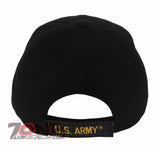 NEW! US ARMY ROUND SIDE SHADOW BALL CAP HAT BLACK
