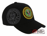 NEW! US ARMY ROUND SIDE SHADOW BALL CAP HAT BLACK