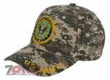 NEW! US ARMY ROUND SIDE SHADOW BALL CAP HAT ACU CAMO