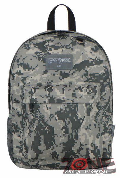 NEW BACKPACK EAST WEST USA BC101S CAMOUFLAGE MILITARY 16.5" DIGITAL ACU CAMO