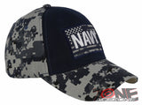 NEW! US NAVY USN USA FLAG STAR BALL CAP HAT ACU NAVY CAMO