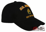 NEW! US ARMY SSG RETIRED BALL CAP HAT BLACK