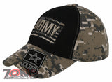 NEW! US ARMY USA FLAG STAR BALL CAP HAT ACU CAMO