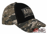 NEW! US ARMY USA FLAG STAR BALL CAP HAT ACU CAMO