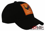 NEW! EL GALLO LOTERIA ROOSTER COCK MEXICO BALL CAP HAT BLACK