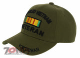 NEW! DISABLED VIETNAM VETERAN BALL CAP HAT OLIVE