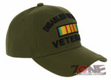 NEW! DISABLED VIETNAM VETERAN BALL CAP HAT OLIVE