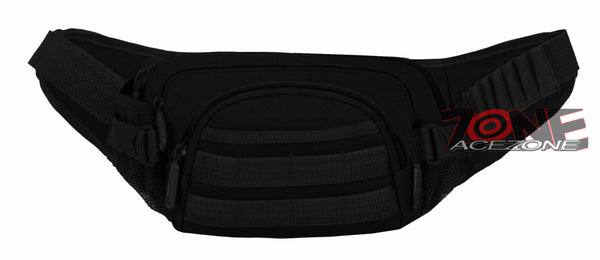 East West USA Molle Tactical Utility Travel Fanny Waist Pack F102 BLACK
