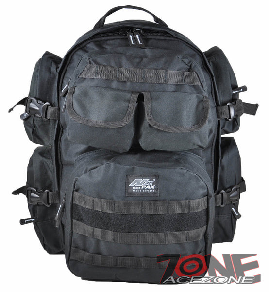 Nexpak USA Backpack Tactical 18.5" EXPANDIBLE Hunting Outdoor OP820 BLACK