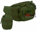 East West USA Molle Tactical Utility Travel Fanny Waist Pack RF104 OLIVE