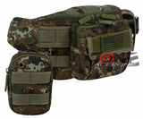 East West USA Molle Tactical Utility Travel Fanny Waist Pack  RFC104 GREEN ACU