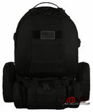 East West USA Tactical Molle Military Assault Detachable Backpack RT505 BLACK