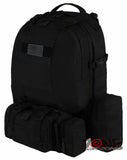 East West USA Tactical Molle Military Assault Detachable Backpack RT505 BLACK