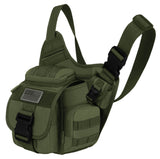 East West USA Hiking Tactical Shoulder Sling Trail Utility Bag RT511 OLIVE