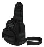 East West USA Tactical Sling Chest Pack Shoulder Utility Bag RT514 BLACK