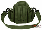 East West USA Tactical Multi Molle Assault Sling Utility Bag RT527 OLIVE