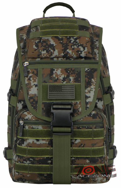 East West USA Tactical Molle Military Assault Hunting Backpack RTC504 GREEN ACU