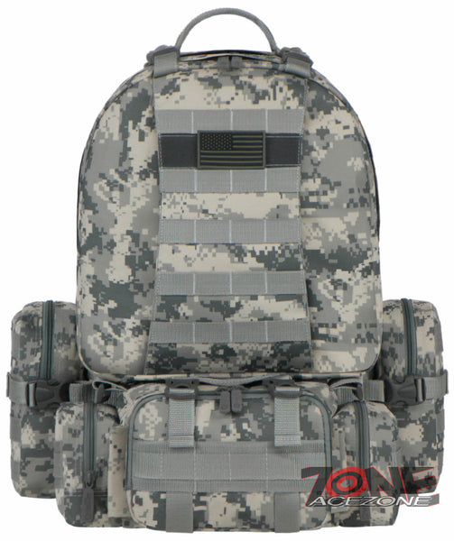 East West USA Tactical Molle Military Assault Detachable Backpack RTC505 ACU