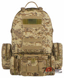 East West USA Tactical Molle Military Assault Detachable Backpack RTC505 TAN ACU