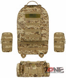 East West USA Tactical Molle Military Assault Detachable Backpack RTC505 TAN ACU
