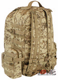 East West USA Tactical Molle Military Assault Detachable Backpack RTC505 TAN ACU