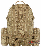 East West USA Tactical Molle Military Assault Detachable Backpack RTC505 TAN ACU