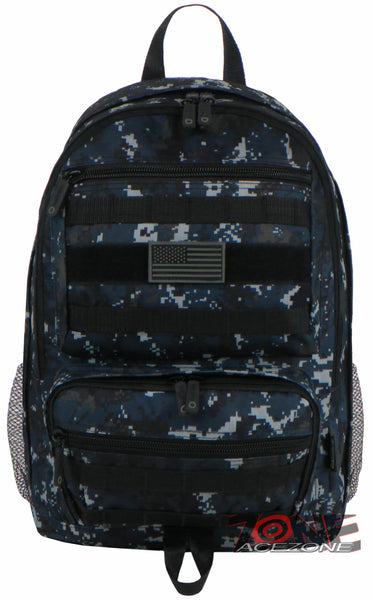 East West USA Tactical Molle Military Backpack Hiking Bag RTC509 NAVY ACU