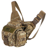 East West USA Hiking Tactical Shoulder Sling Trail Utility Bag RTC511 TAN ACU