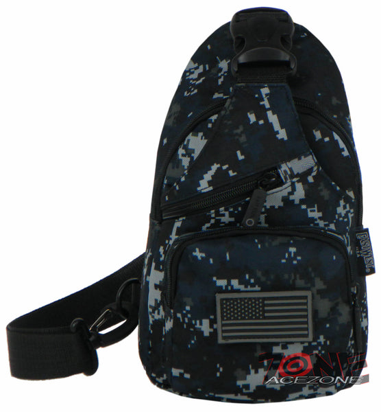 East West USA Tactical Military Sling Chest Utility Pack Bag RTC528 NAVY ACU