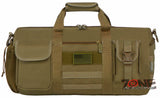 East West USA Tactical Molle Military Round Duffel Bag RTD703M TAN